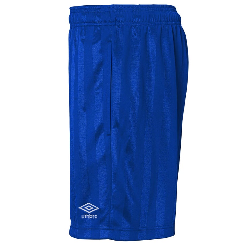 Umbro Boy's Youth (8-18) Nylon Striped Striker Soccer Shorts, Royal Medium (10-12) - Image 2
